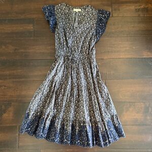 Pinch Floral Blue Dress - Small